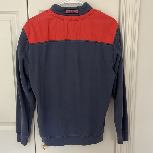 Men’s Vineyard Vines 3/4 Zip Blue and Pink Sweater Size X/S - Picture 8 of 8